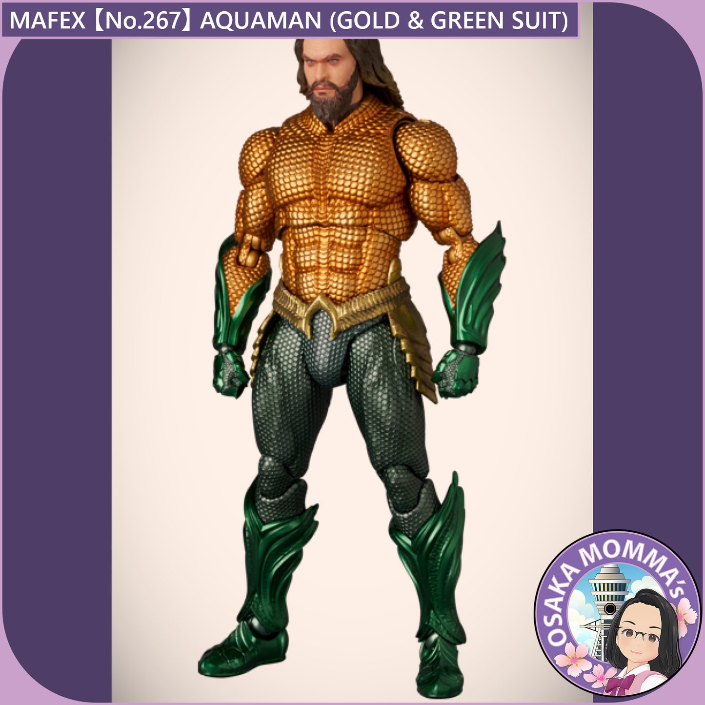 MAFEX 【No.267】AQUAMAN(GOLD & GREEN SUIT)【Dec.2025】