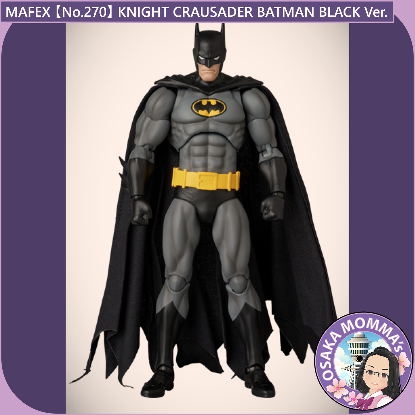 MAFEX【No.270】KNIGHT CRAUSADER BATMAN BLACK Ver.
