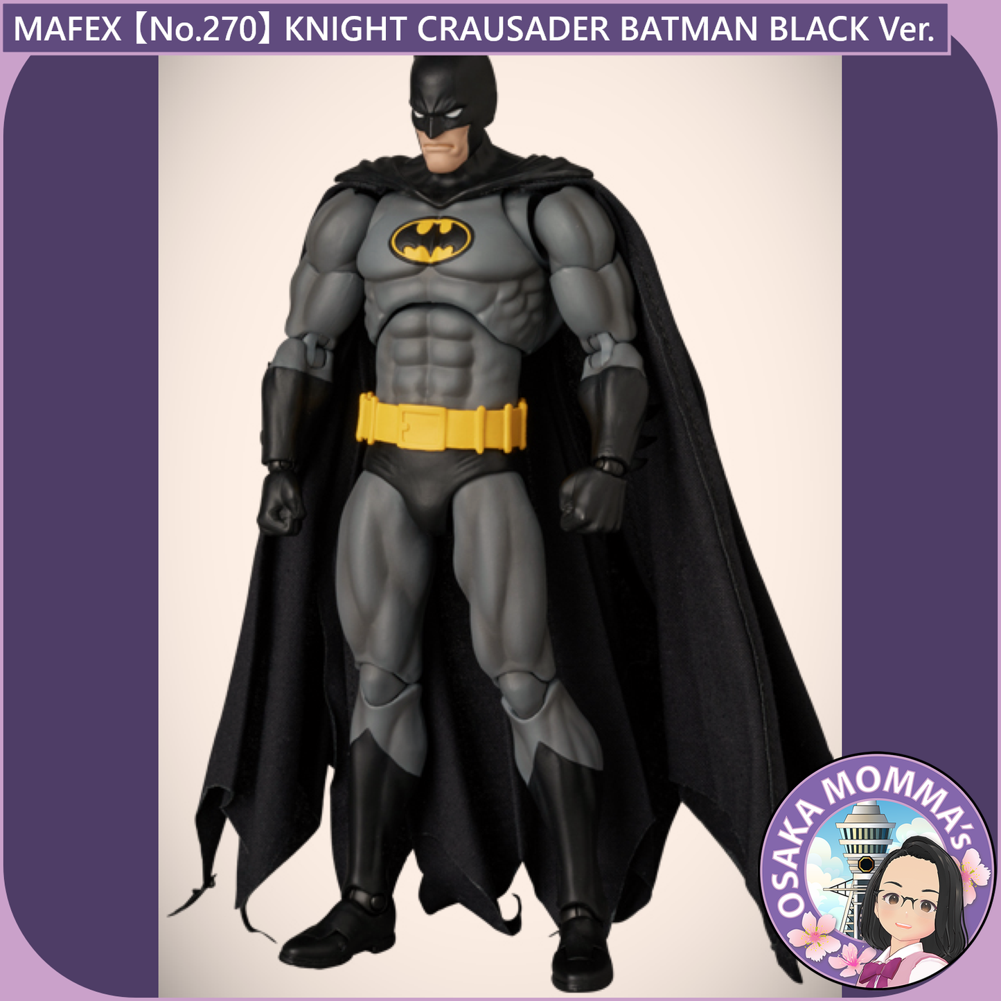 MAFEX【No.270】KNIGHT CRAUSADER BATMAN BLACK Ver.
