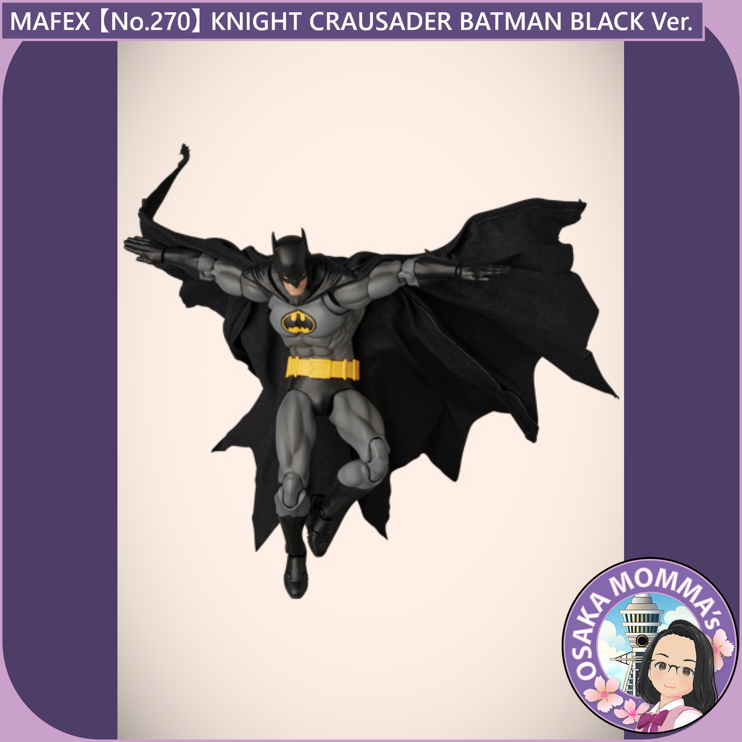 MAFEX【No.270】KNIGHT CRAUSADER BATMAN BLACK Ver.
