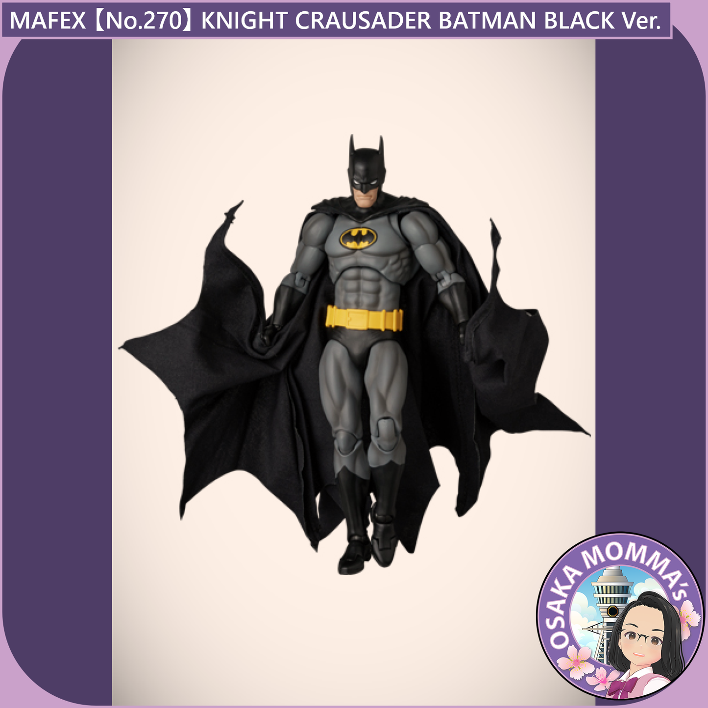 MAFEX【No.270】KNIGHT CRAUSADER BATMAN BLACK Ver.