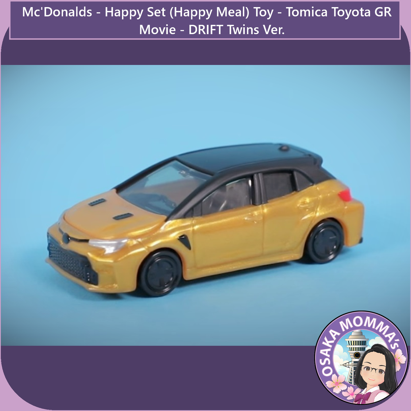 Mc'Donalds - Happy Set (Happy Meal) Toy - Tomica Toyota GR