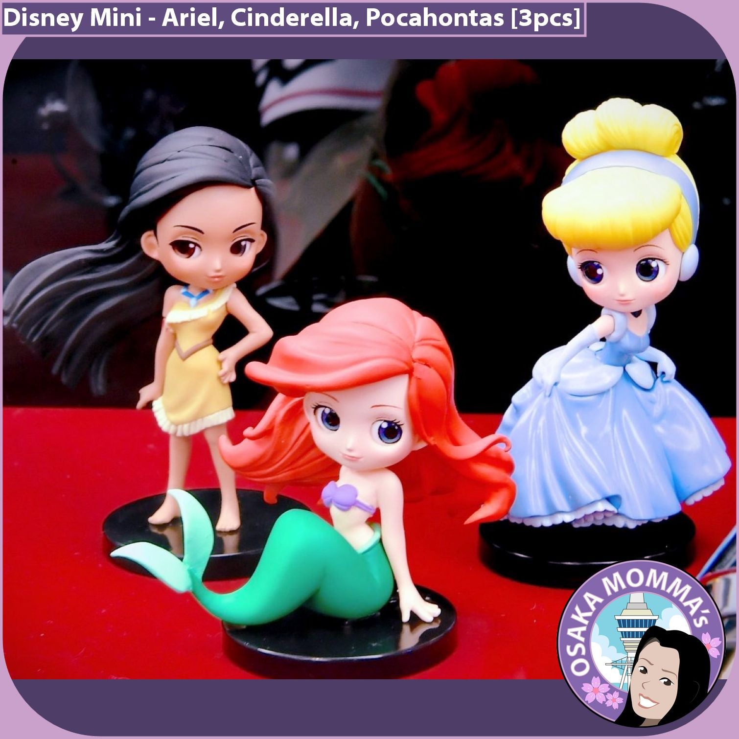 Disney Qposket Petit Vol. 2 Ariel・ Cinderella・ Pocahontas