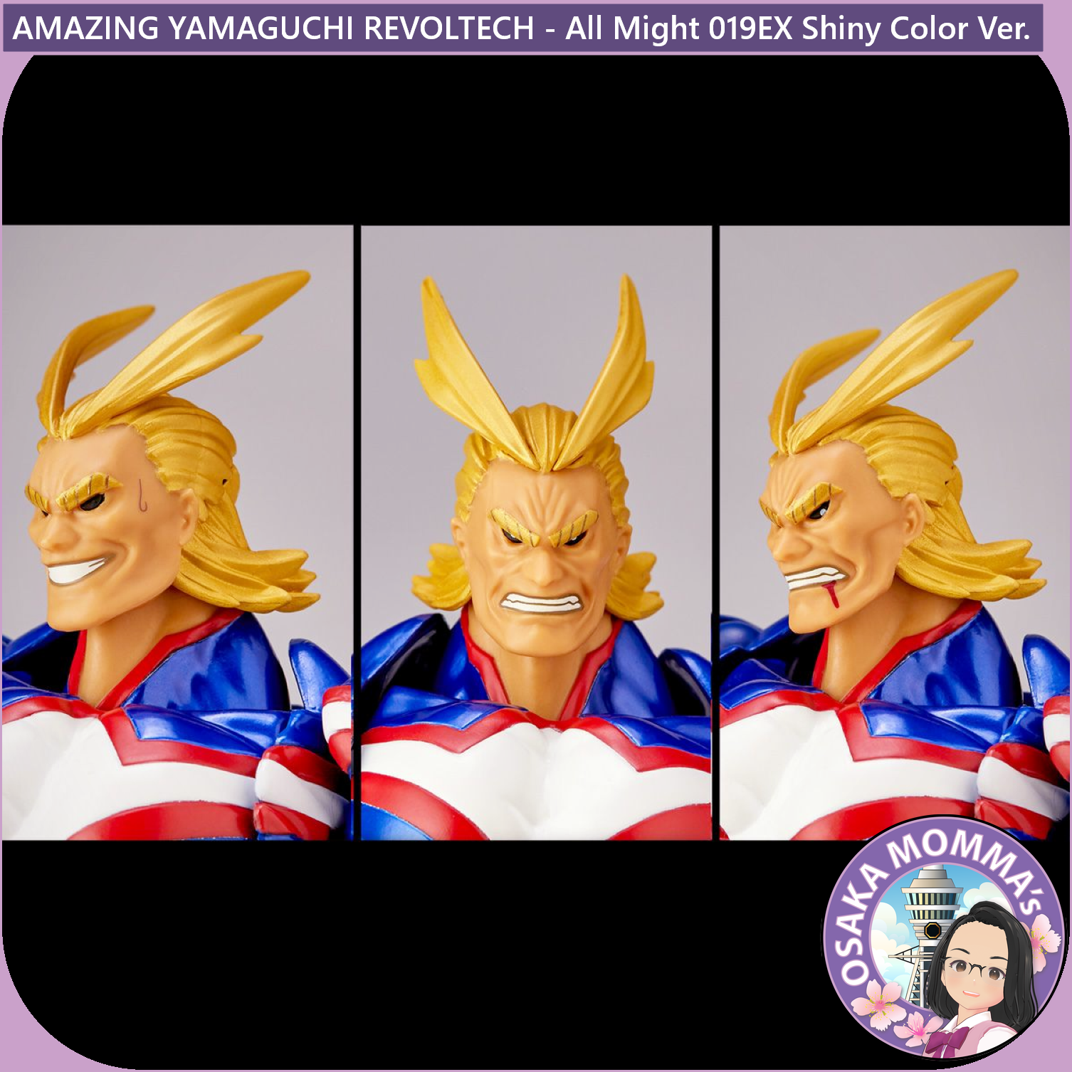 Amazing Yamaguchi Revoltech - All Might 019EX Shiny Color Ver Amazing Yamaguchi Revoltech - All Might 019EX Shiny Color Ver