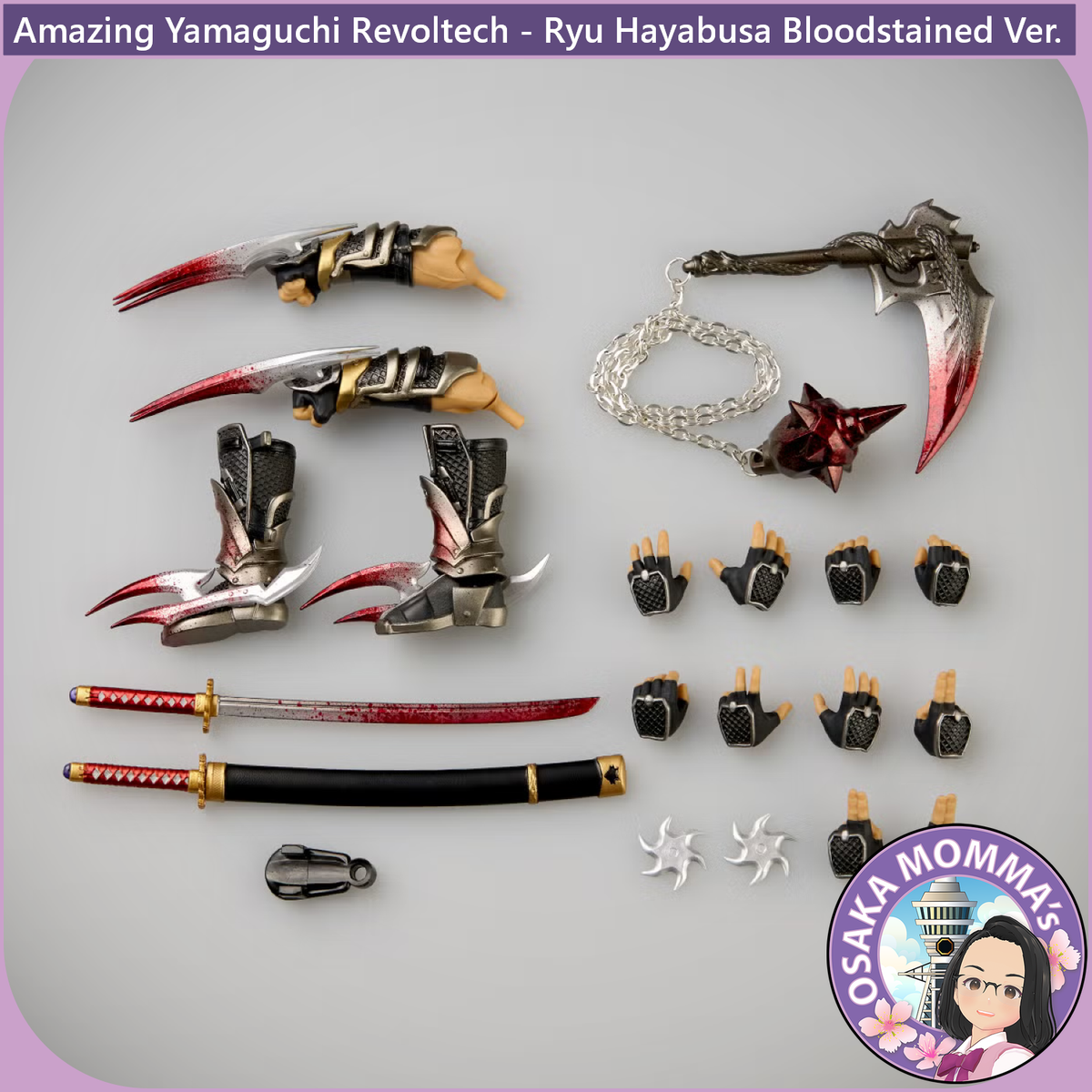 Amazing Yamaguchi Revoltech - Ryu Hayabusa -Bloodstained Ver.-