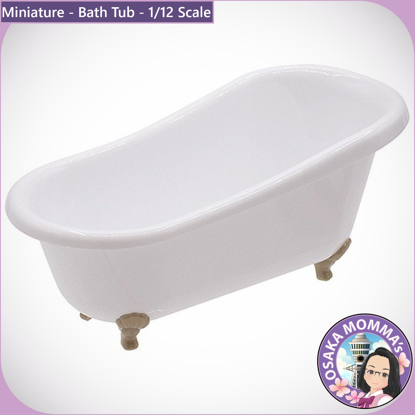 1/12 Scale Bath Tub