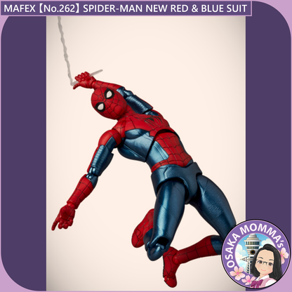 MAFEX 【No.262】SPIDER-MAN NEW RED & BLUE SUIT – Osaka Momma's MAFEX 【No.262】SPIDER-MAN NEW RED & BLUE SUIT – Osaka Momma's