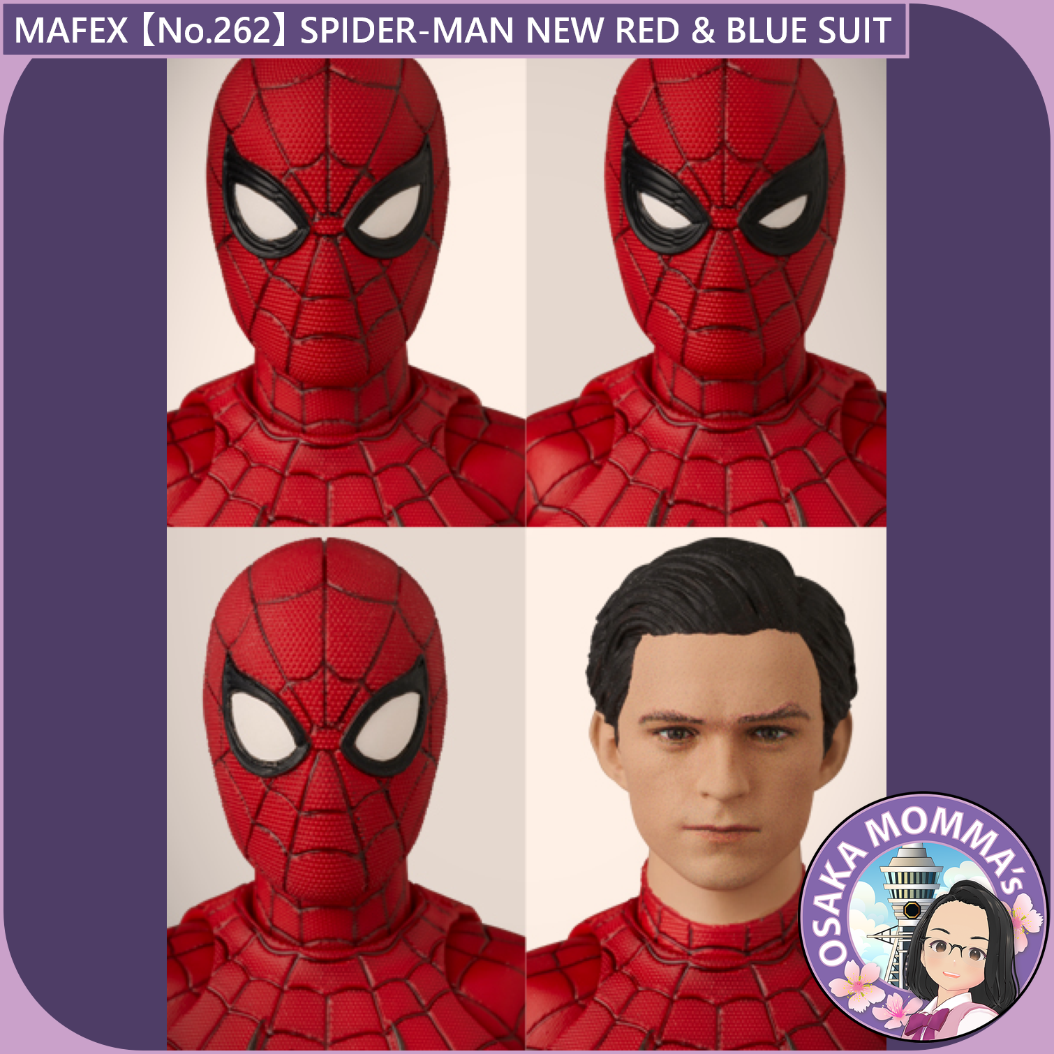 MAFEX 【No.262】SPIDER-MAN NEW RED & BLUE SUIT – Osaka Momma's MAFEX 【No.262】SPIDER-MAN NEW RED & BLUE SUIT – Osaka Momma's