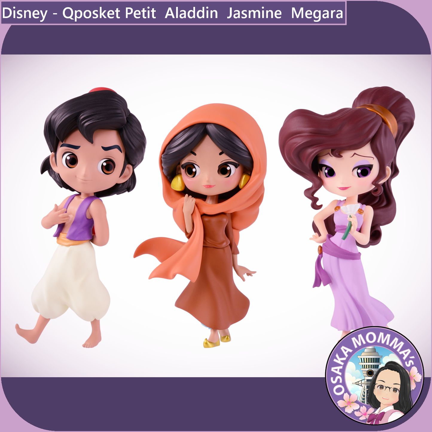 Qposket Petit - Aladdin・Jasmine・Megara