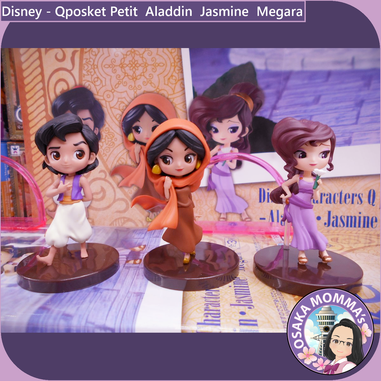 Qposket Petit - Aladdin・Jasmine・Megara