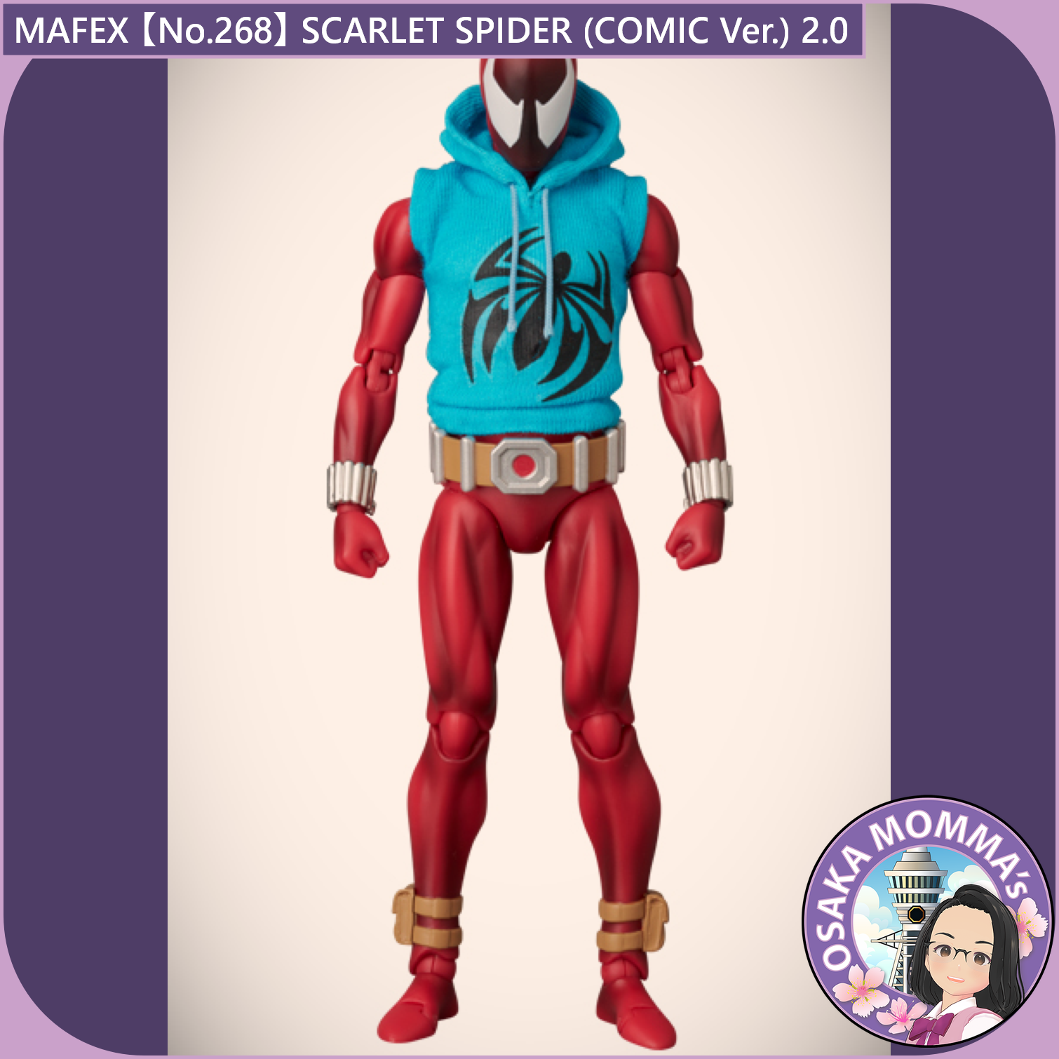 MAFEX【No.268】SCARLET SPIDER (COMIC Ver.) 2.0 – Osaka Momma's MAFEX【No.268】SCARLET SPIDER (COMIC Ver.) 2.0 – Osaka Momma's