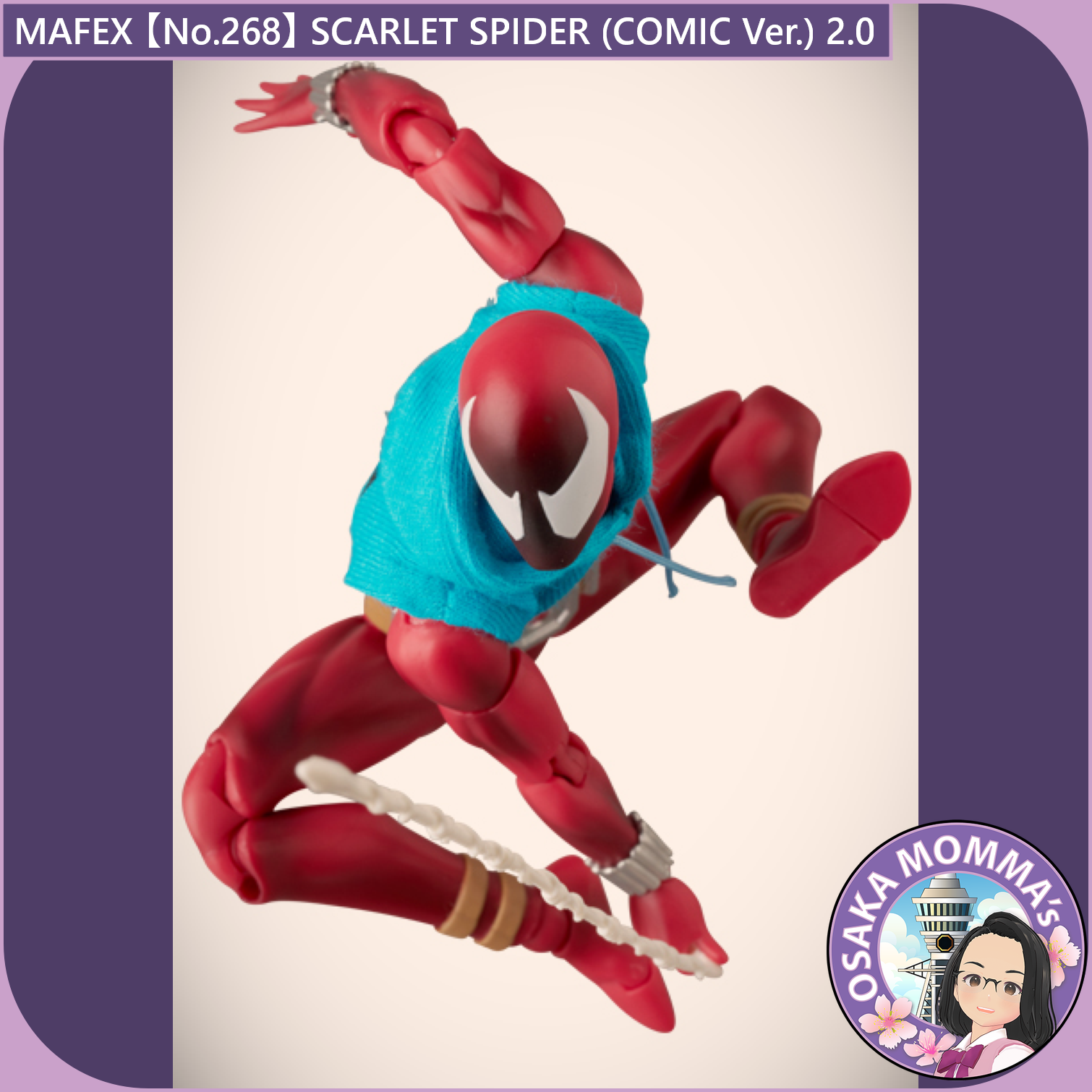 MAFEX【No.268】SCARLET SPIDER (COMIC Ver.) 2.0 – Osaka Momma's MAFEX【No.268】SCARLET SPIDER (COMIC Ver.) 2.0 – Osaka Momma's