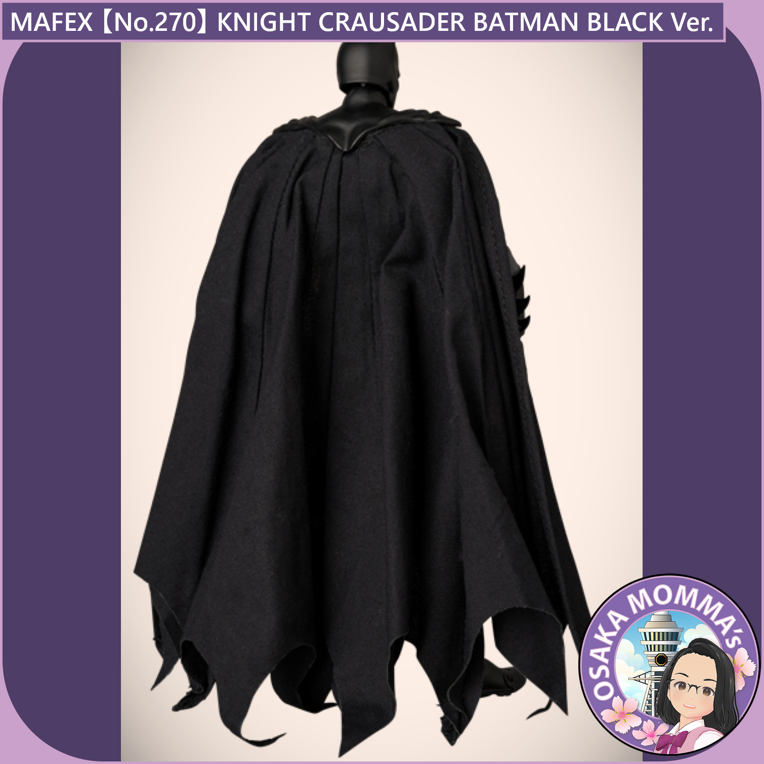 MAFEX【No.270】KNIGHT CRAUSADER BATMAN BLACK Ver. – Osaka Momma's MAFEX【No.270】KNIGHT CRAUSADER BATMAN BLACK Ver. – Osaka Momma's