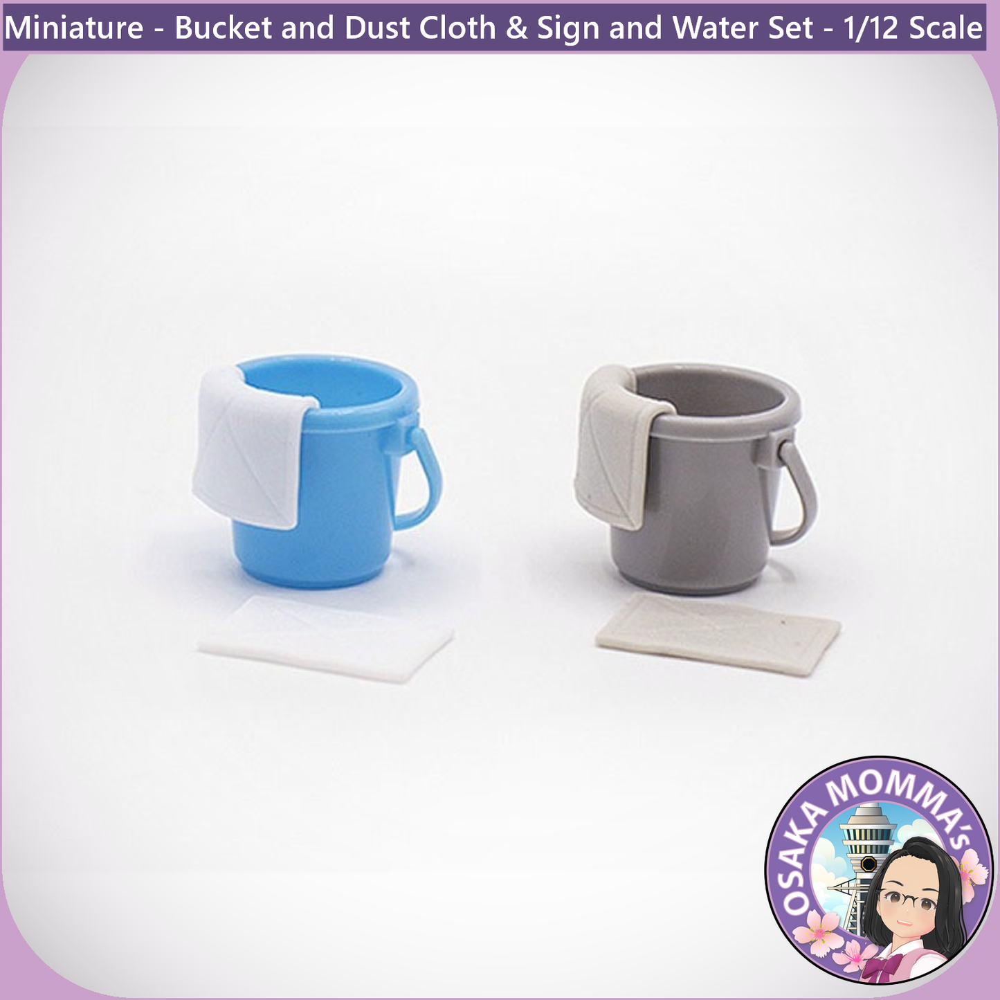 1/12 Scale Bucket and Dust Cloth