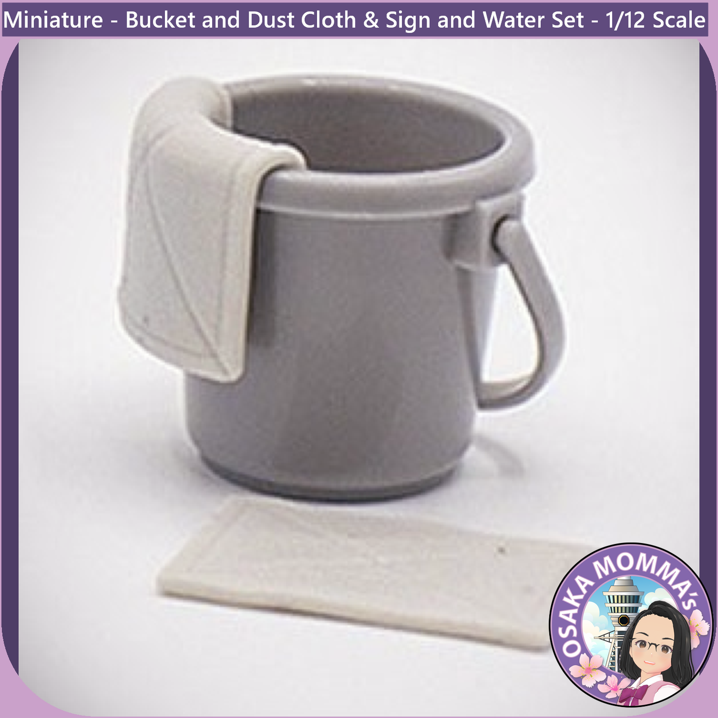 1/12 Scale Bucket and Dust Cloth