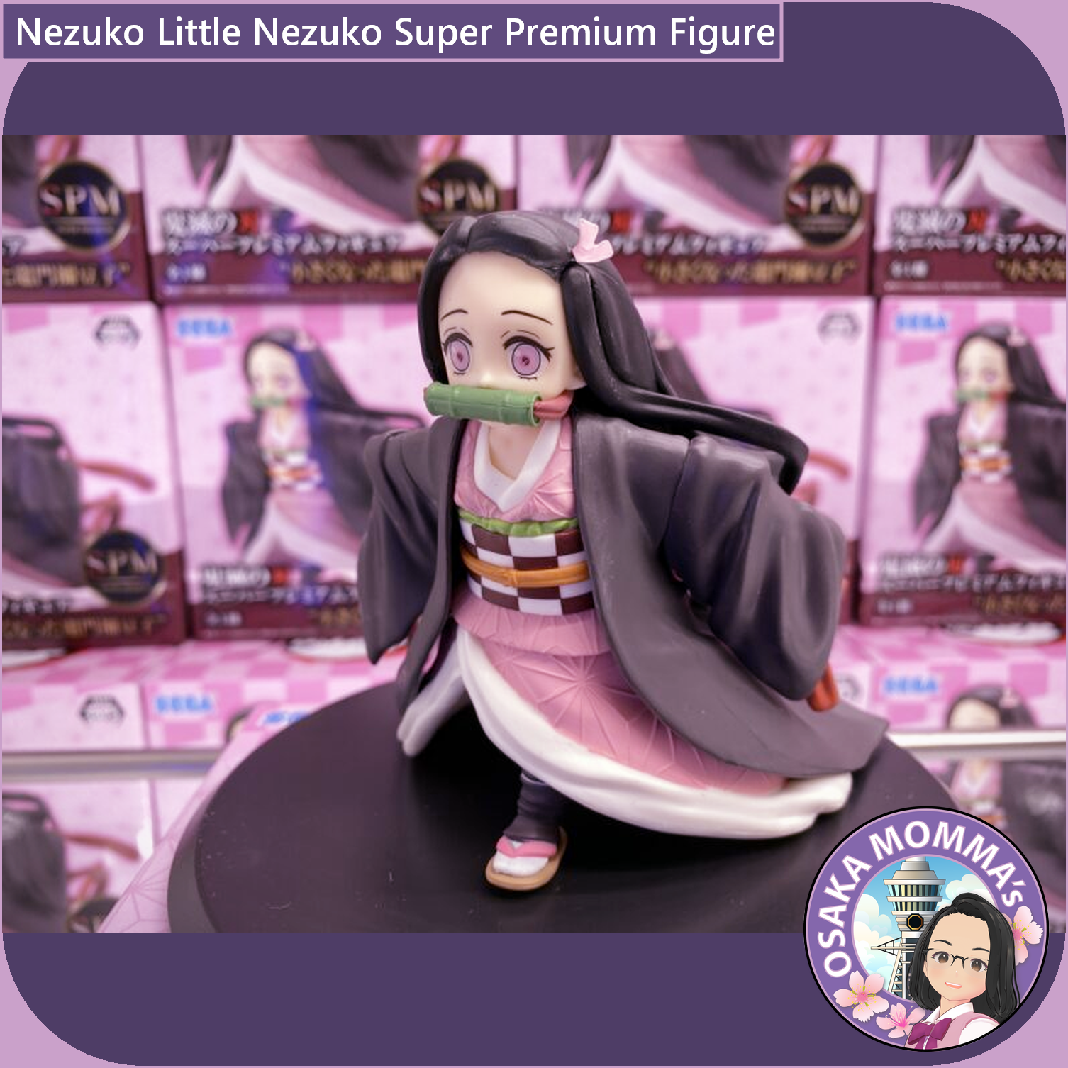 Used Sega Demon Slayer Super Premium Figure Shrinked Nezuko Kamado Prize  Anime