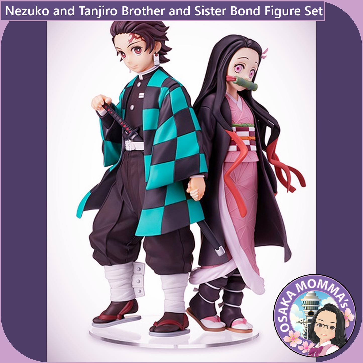 Nezuko and Tanjiro Brother and Sister Bond Figure Set