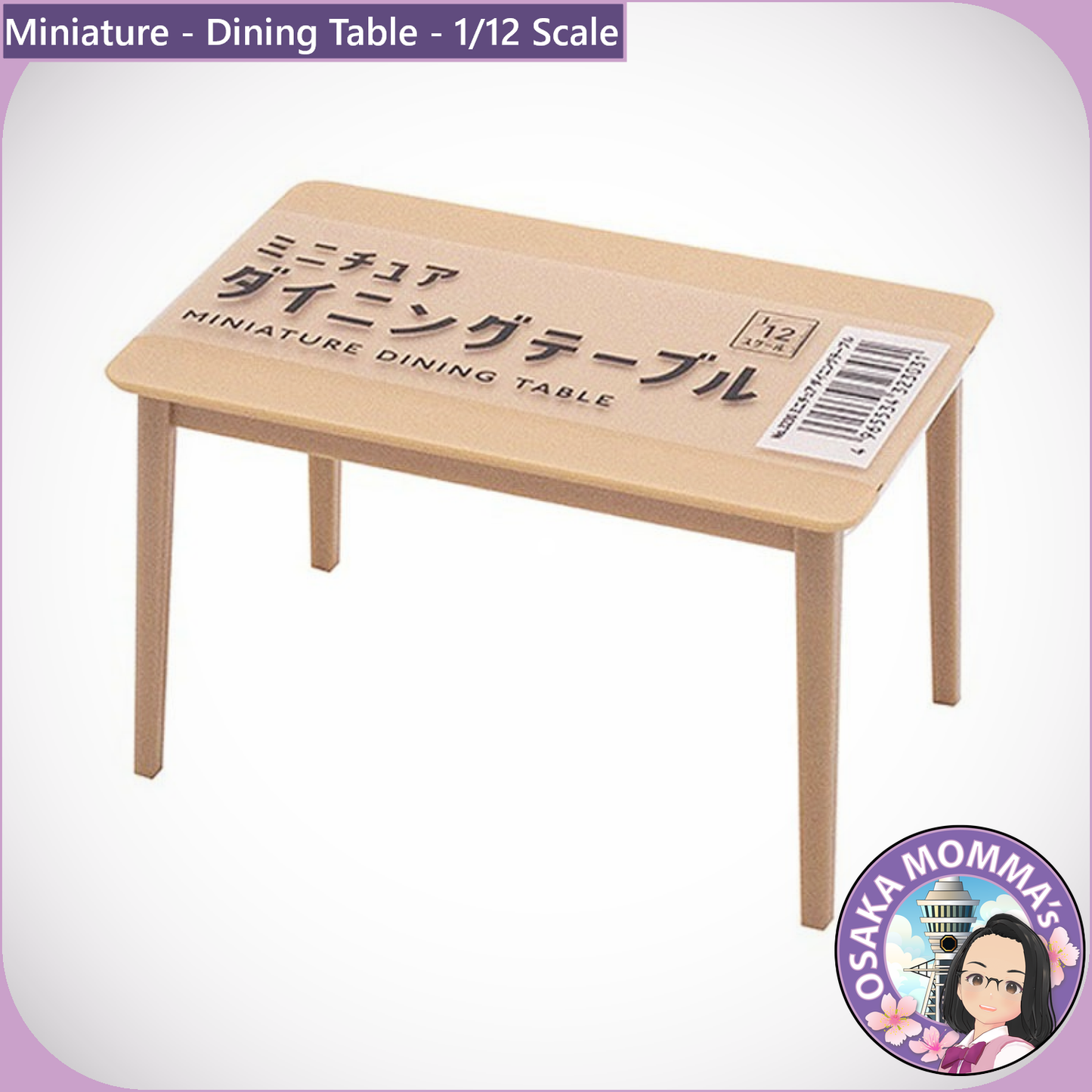 1/12 Scale Dining Table