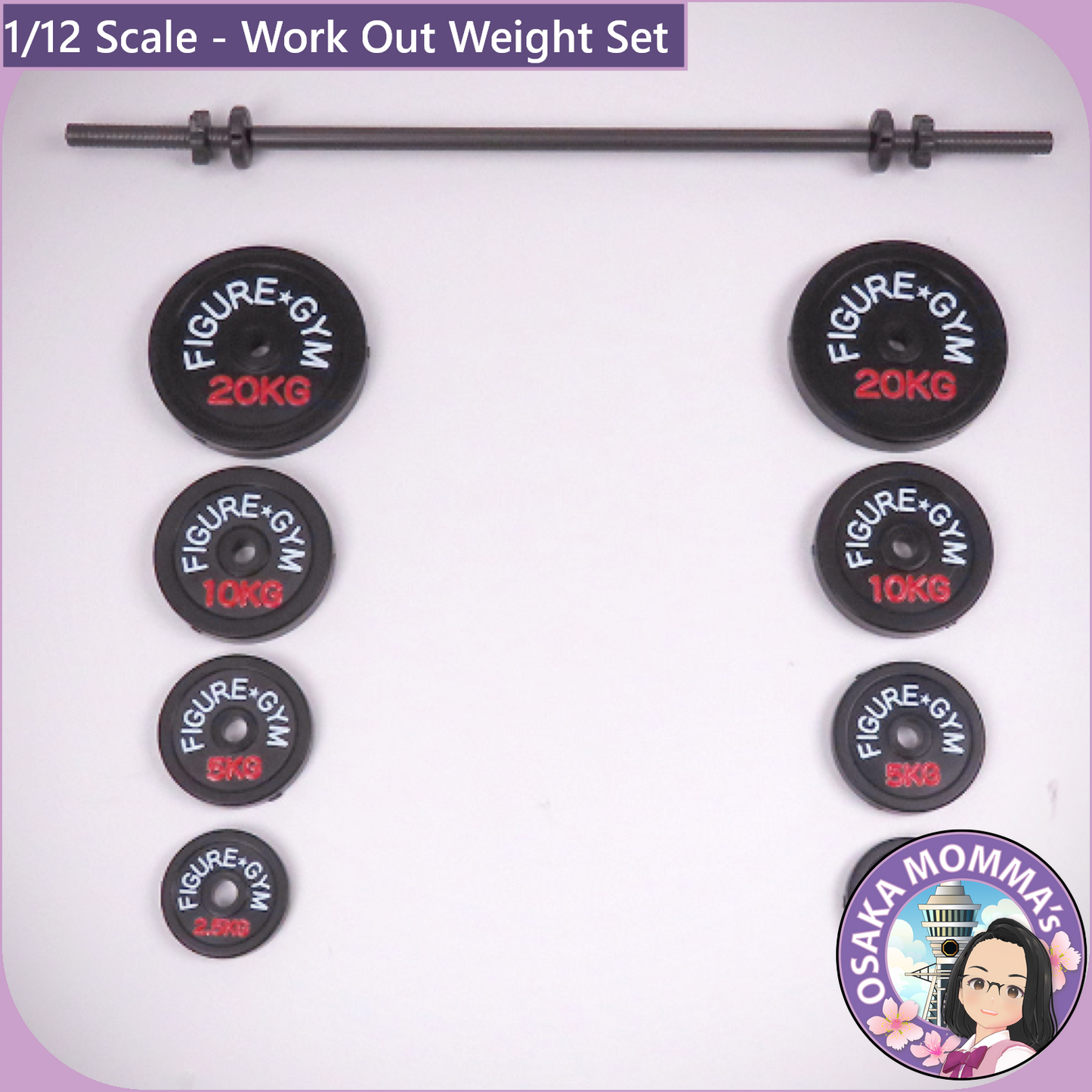 1/12 Scale - Work Out Weight Set