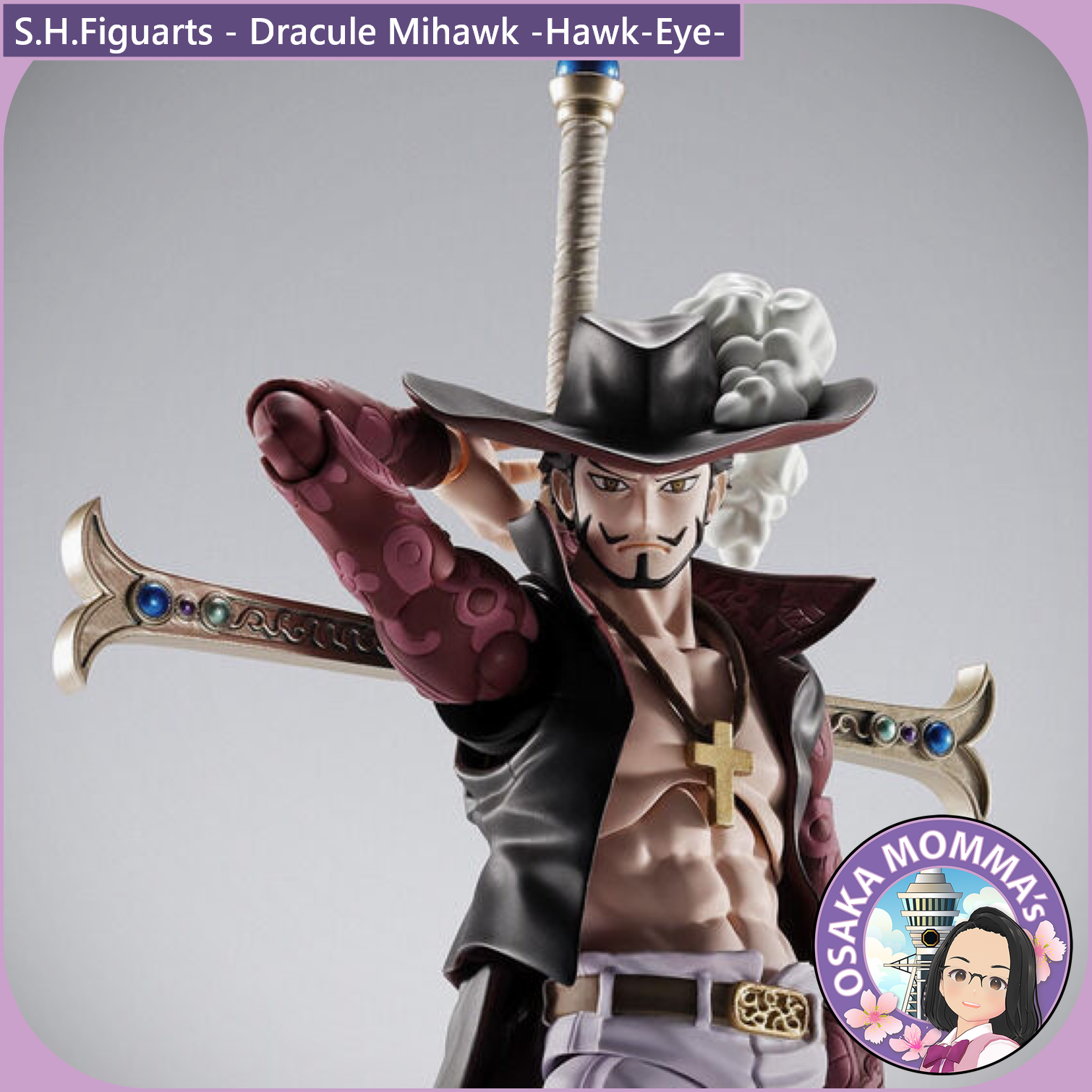 S.H.Figuarts - Dracule Mihawk -Hawk-Eye- – Osaka Momma's Japanese