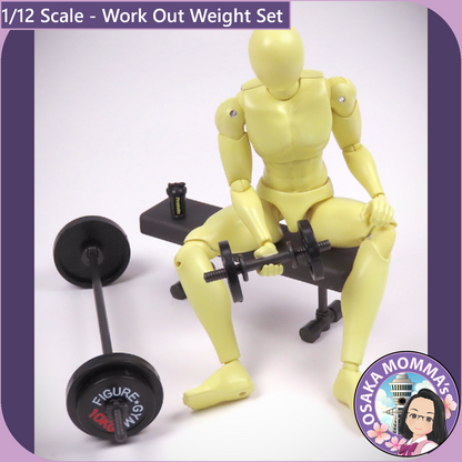 1/12 Scale - Work Out Weight Set