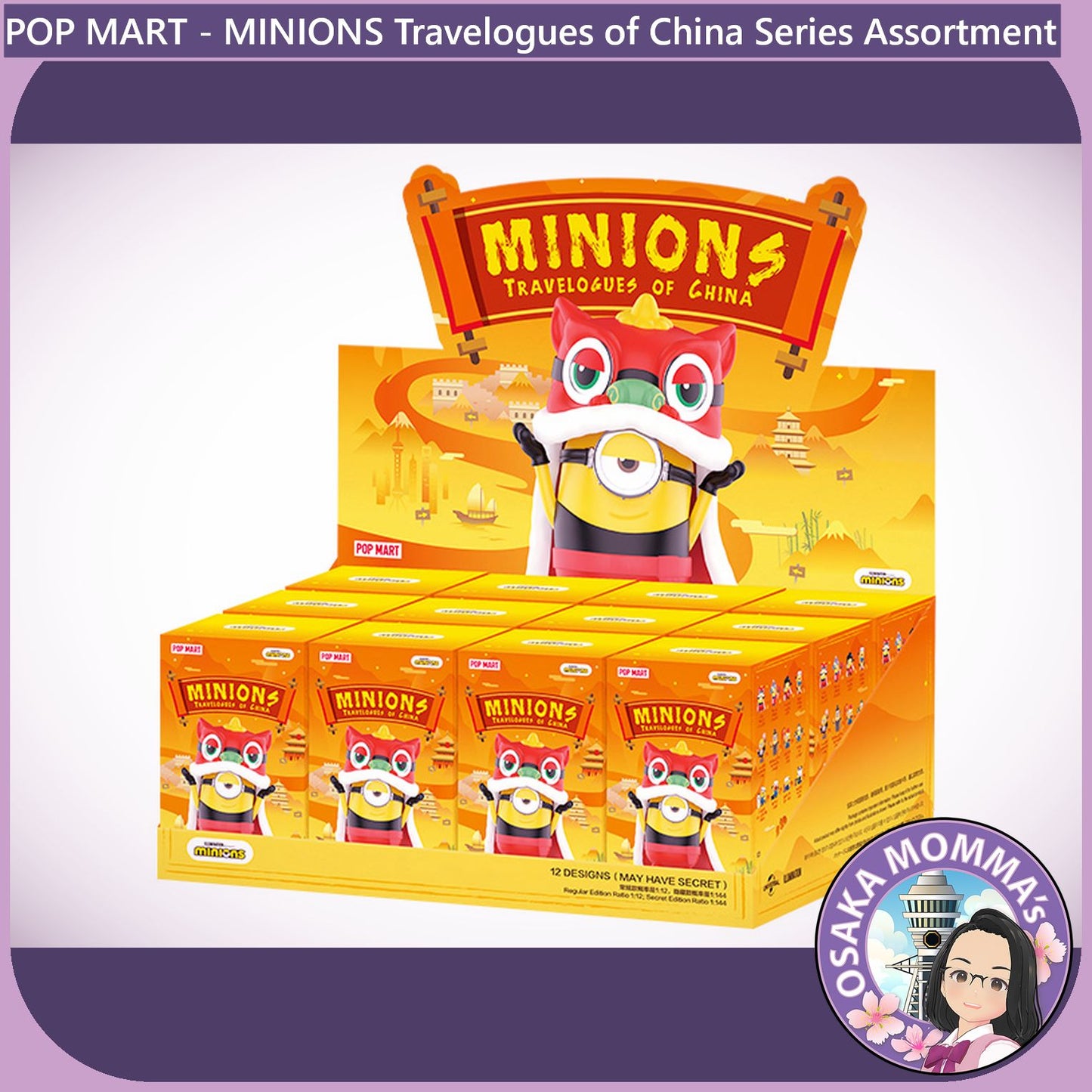 POP MART - Minions Travelogues of China Assortment