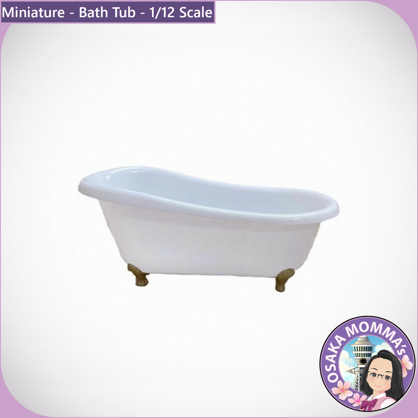 1/12 Scale Bath Tub