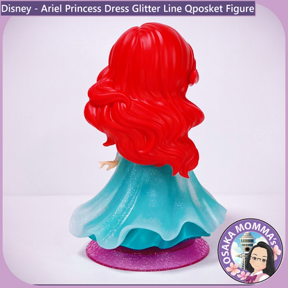 Ariel Princess Dress Glitter Line Qposket