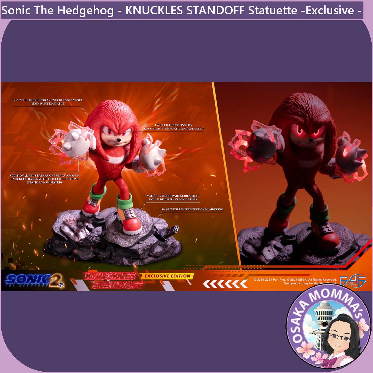 Knuckles STANDOFF Statuette - Exclusive Edition -