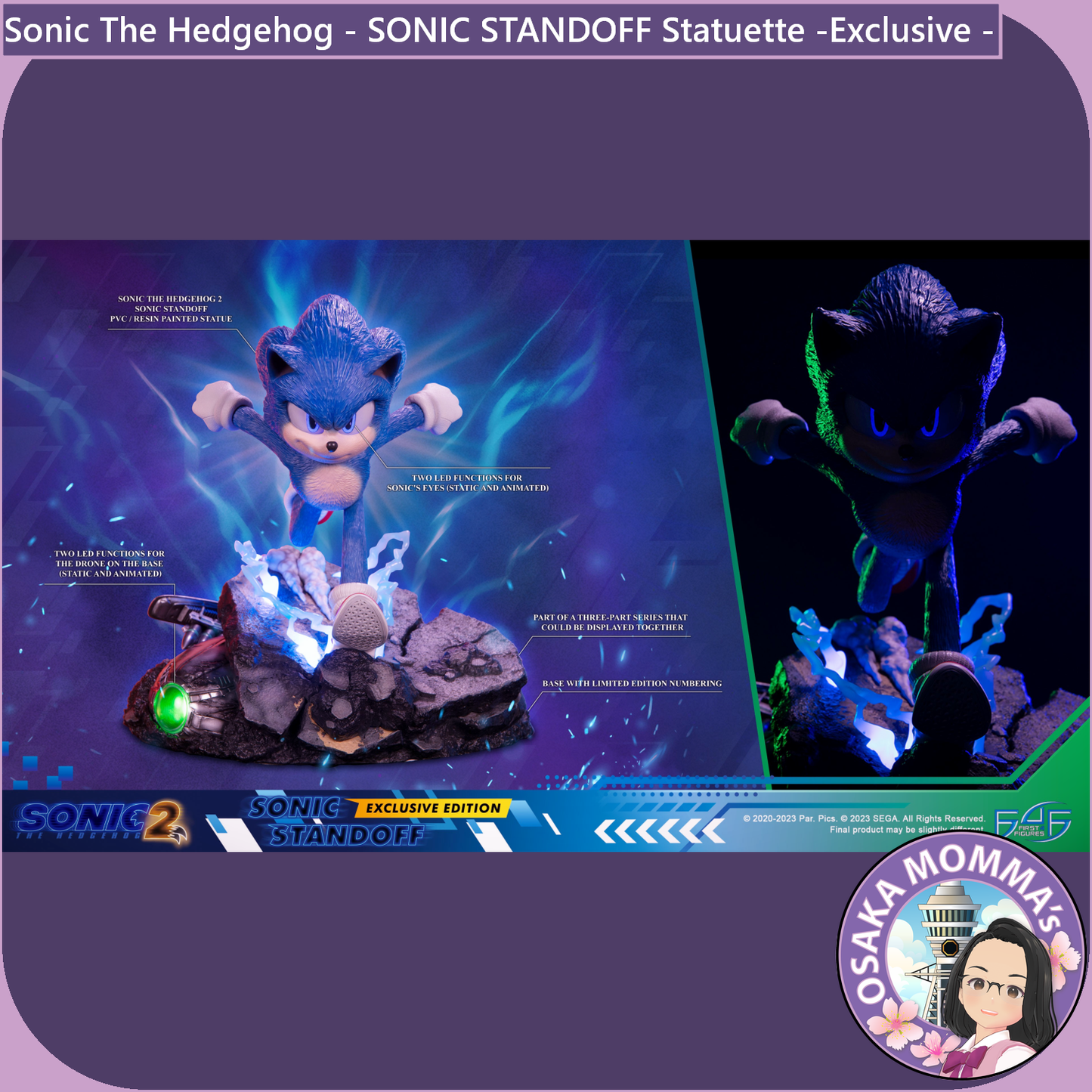 Sonic STANDOFF Statuette - Exclusive Edition -