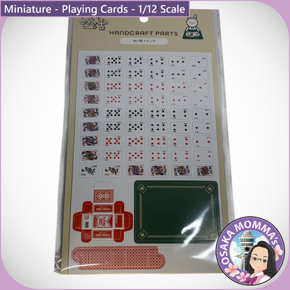 1/12 Scale Playing Cards