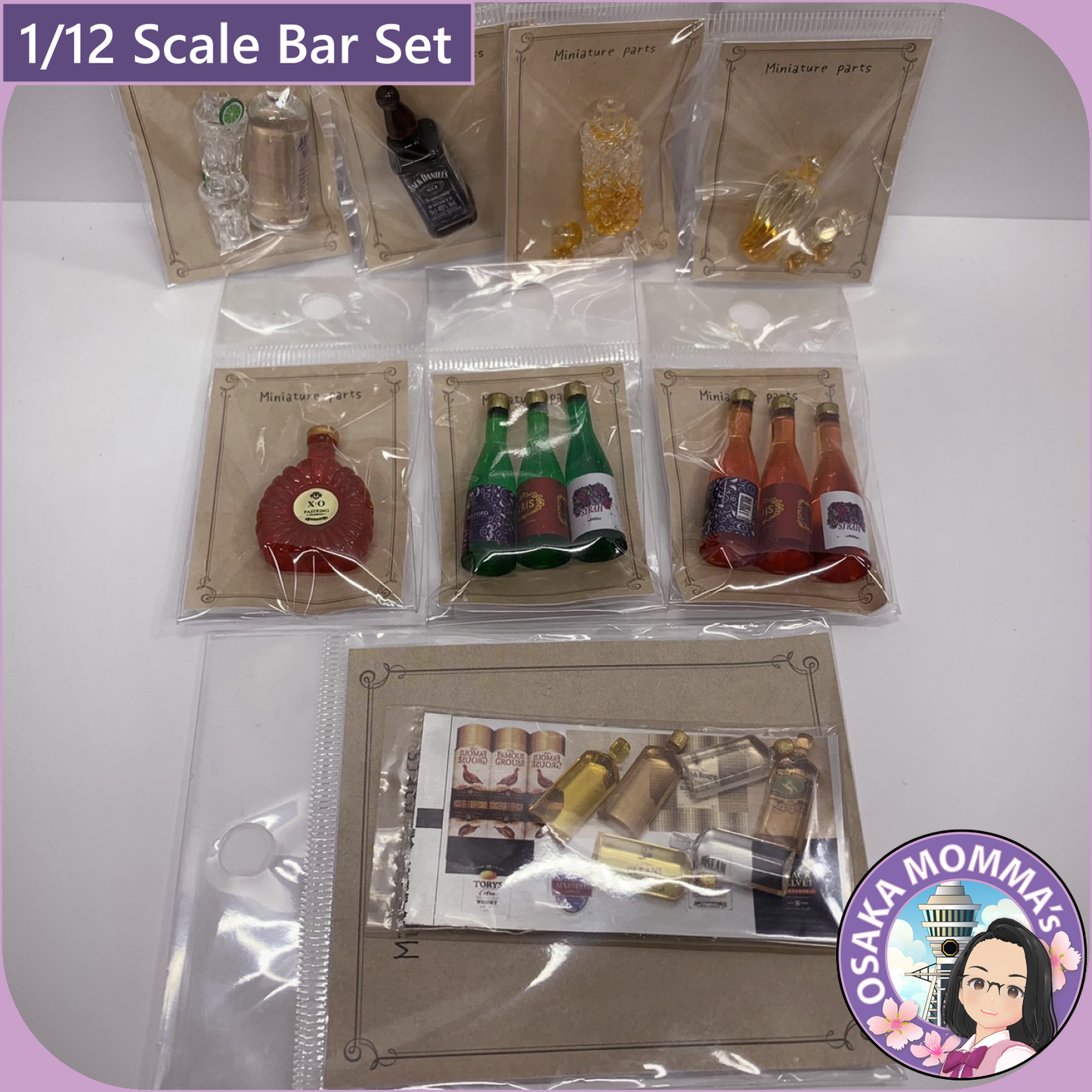 1/12 Scale Bar Set