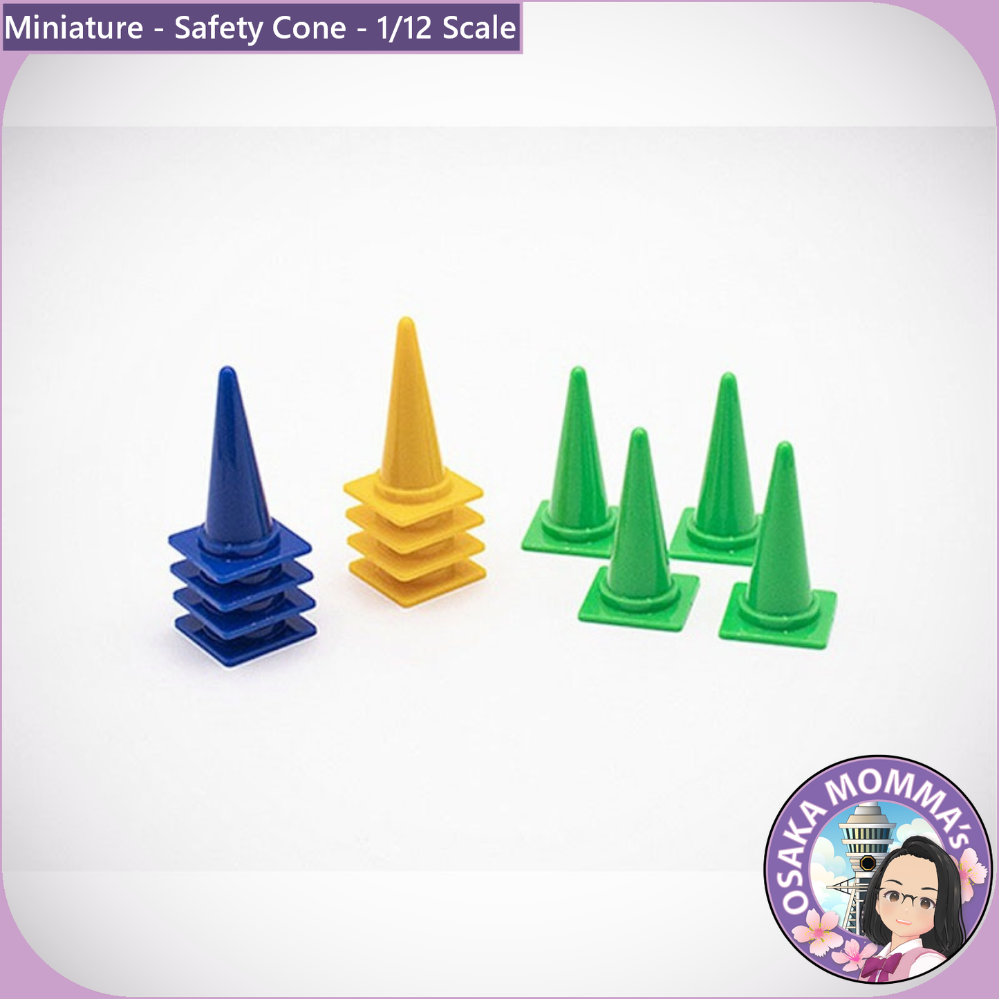 1/12 Scale Safety Cone (4pc)