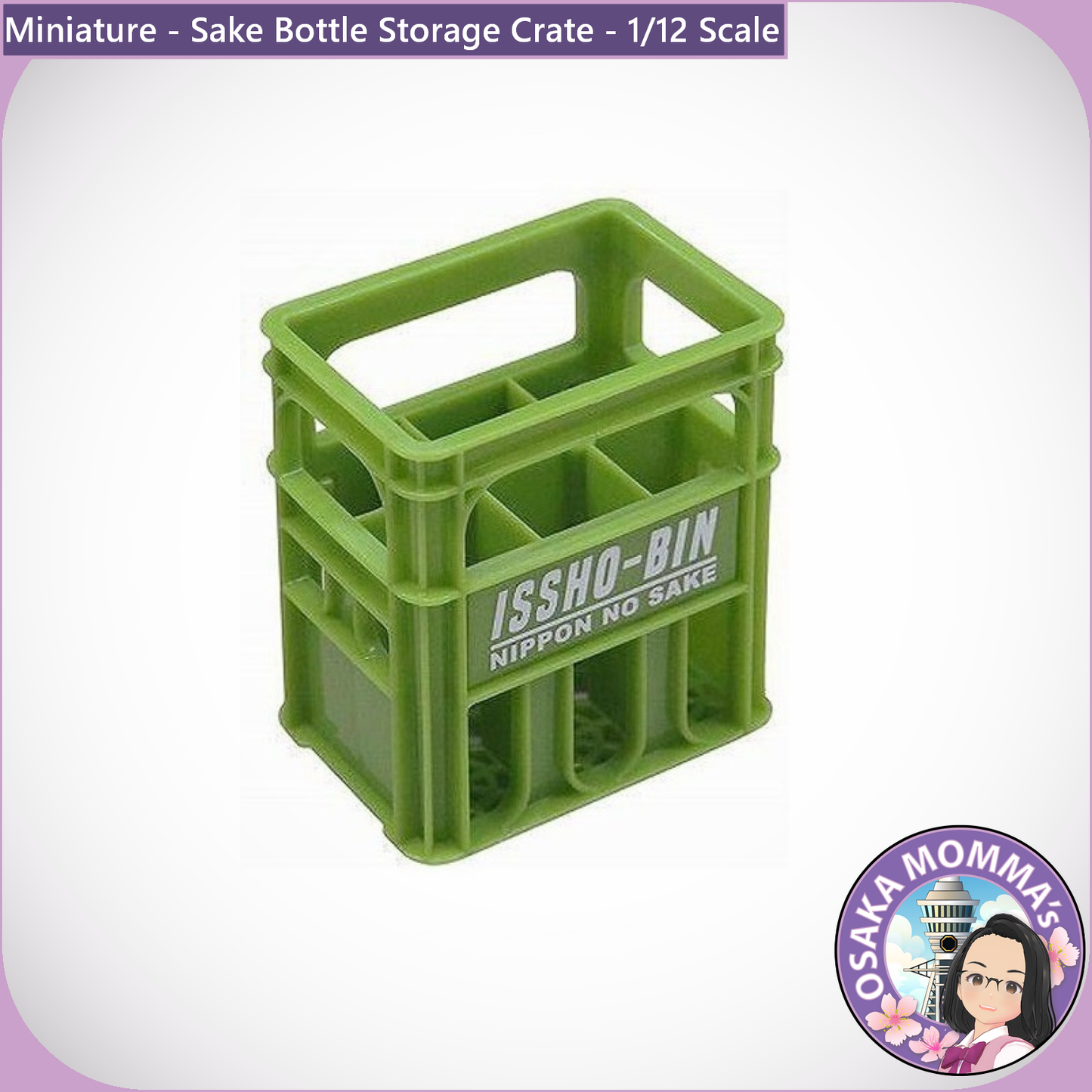 1/12 Scale Sake Bottle Storage Crate