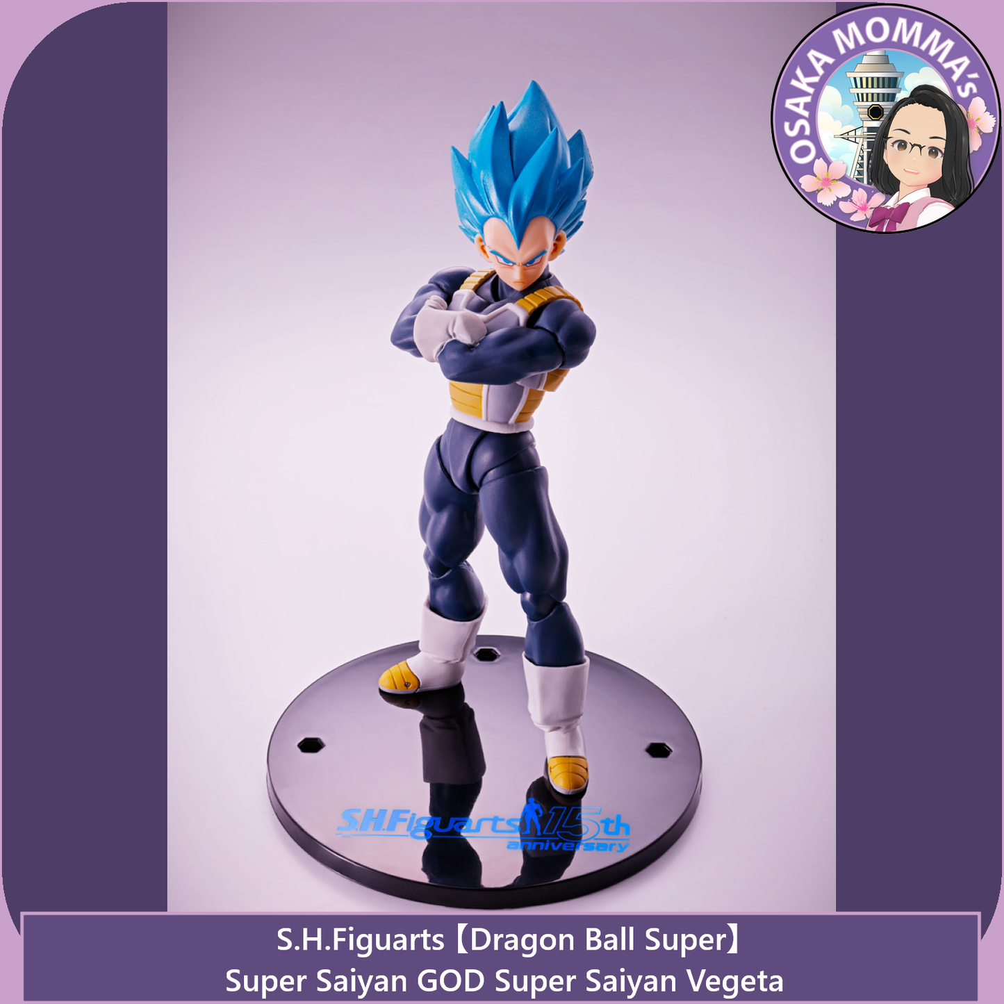 Super Saiyan GOD SS Vegeta - 15th Anniversary Ver. - S.H.Figuarts