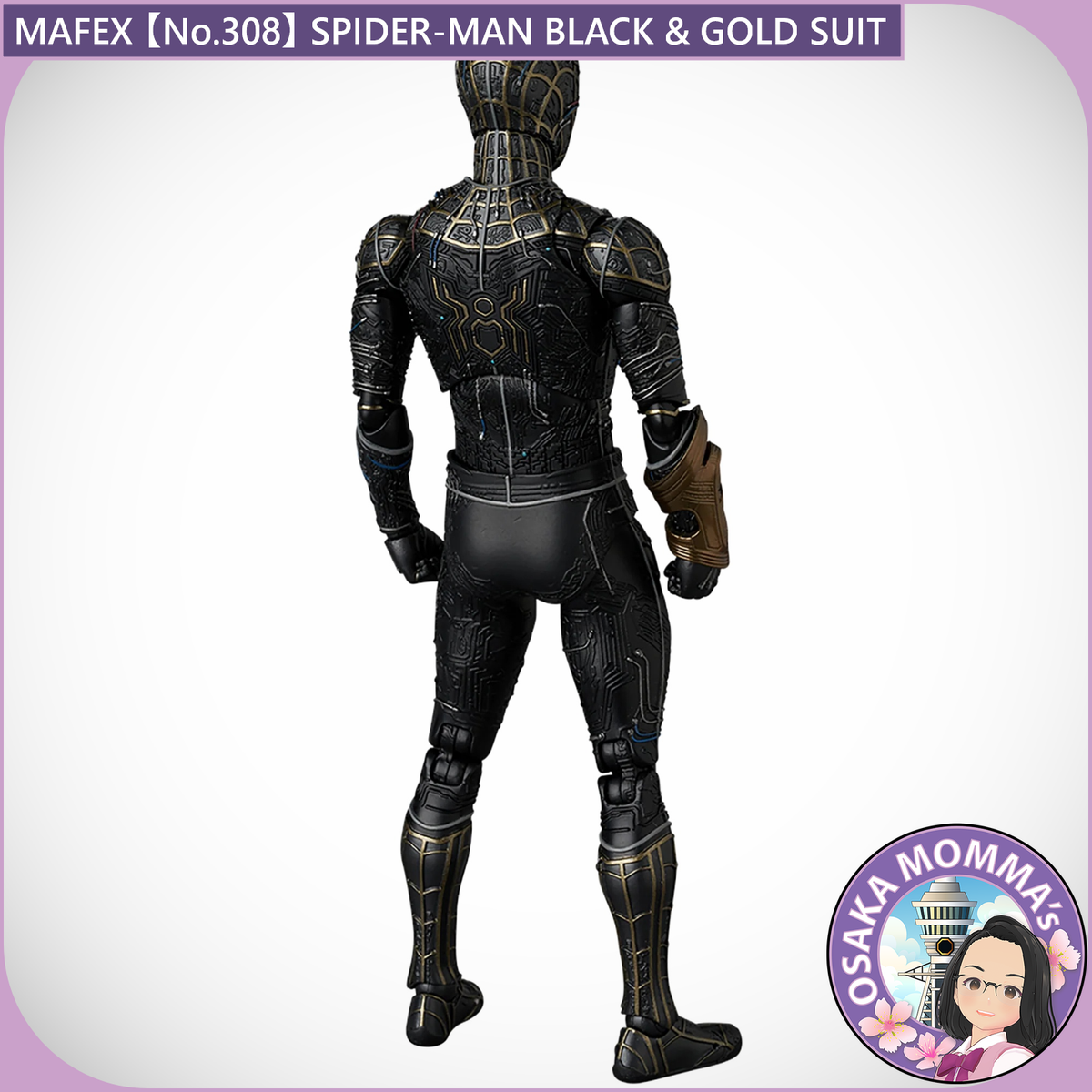 MAFEX No.308 SPIDER-MAN BLACK & GOLD SUIT