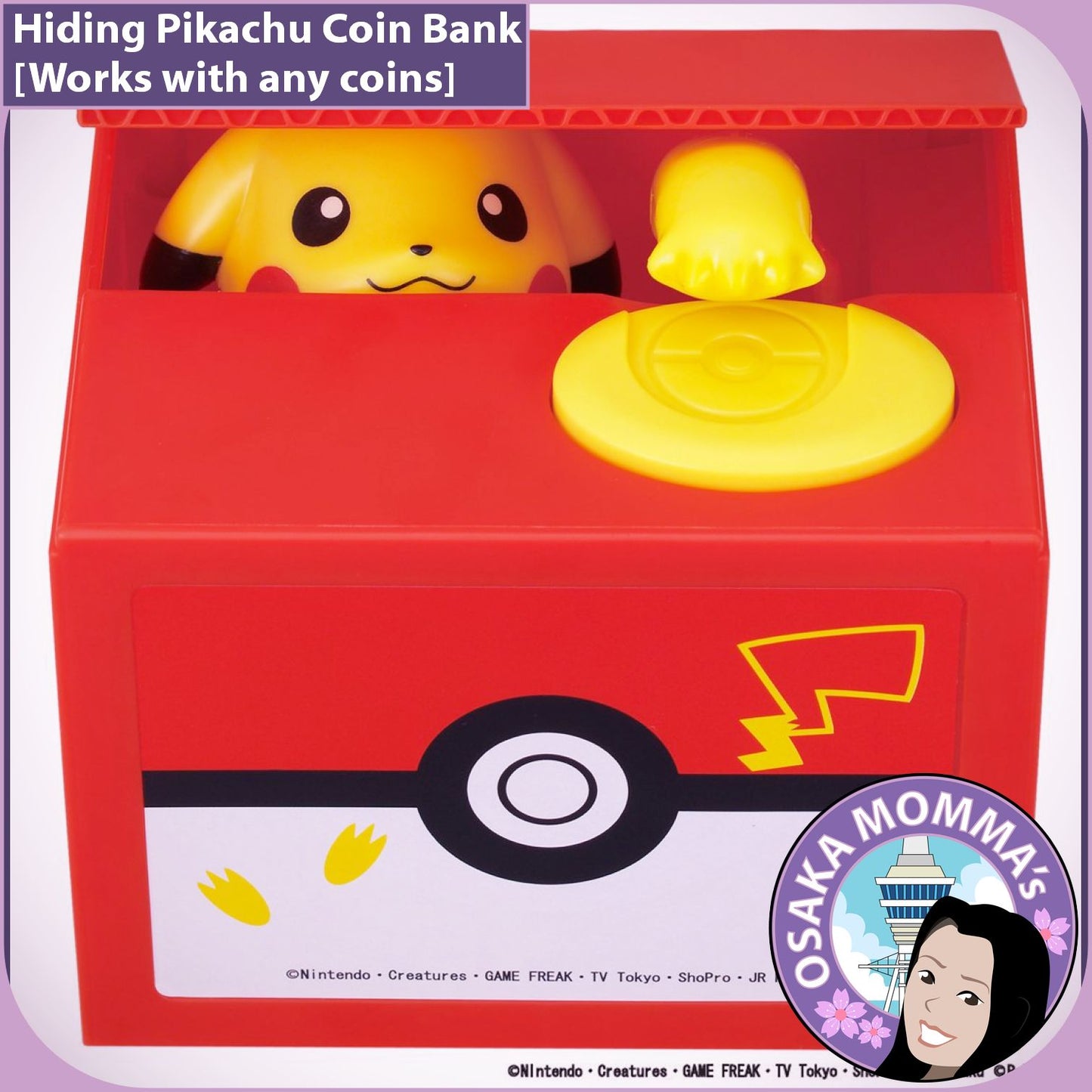 Pikachu's Private Stash Coin Hiding Savings Bank