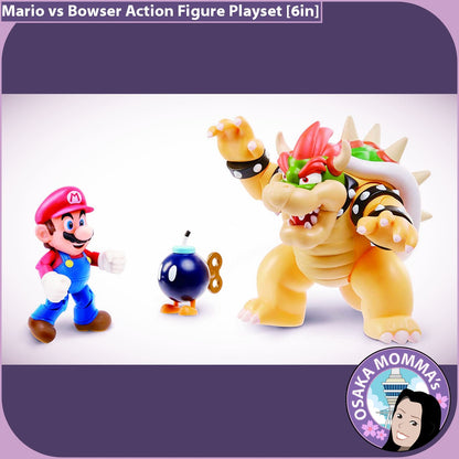 Mario vs Bowser Figure Playset