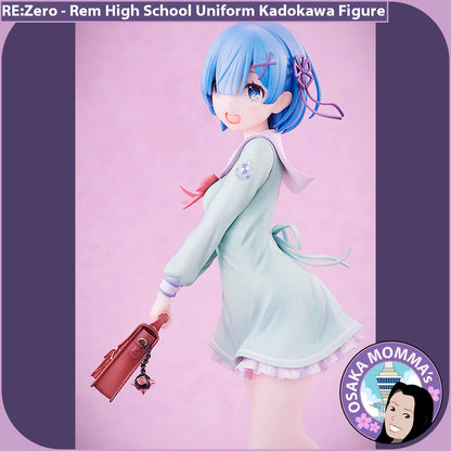 Rem High School Uniform Kadokawa Figure