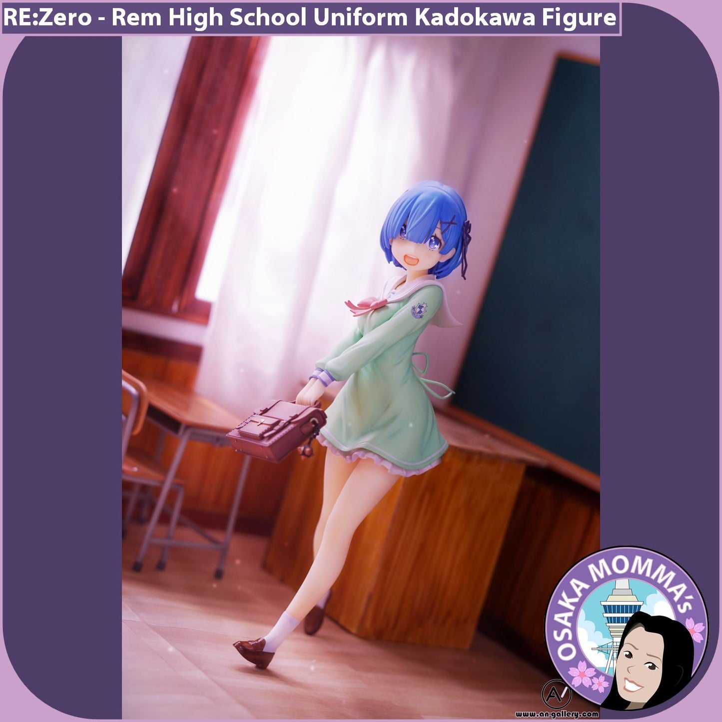 Rem High School Uniform Kadokawa Figure