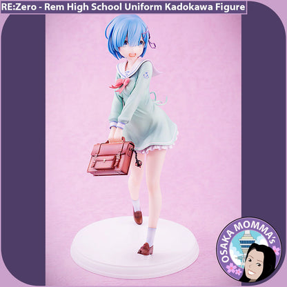 Rem High School Uniform Kadokawa Figure