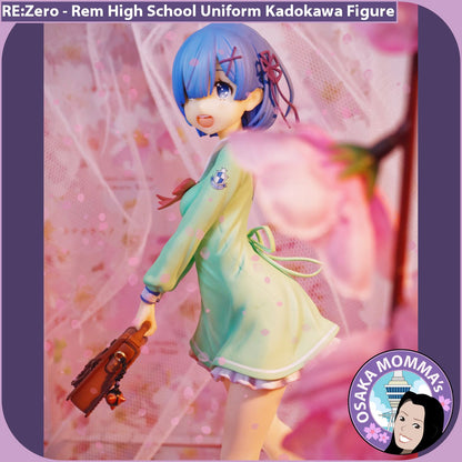 Rem High School Uniform Kadokawa Figure