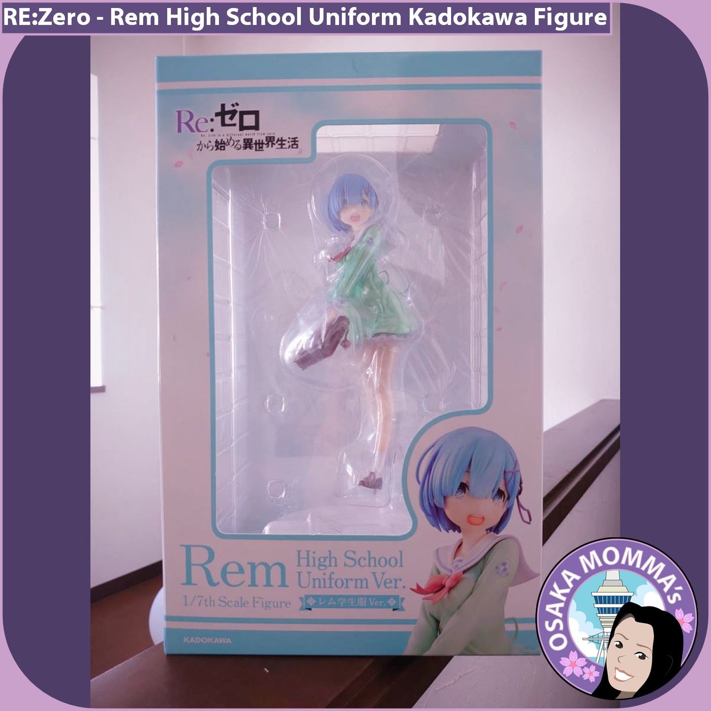 Rem High School Uniform Kadokawa Figure