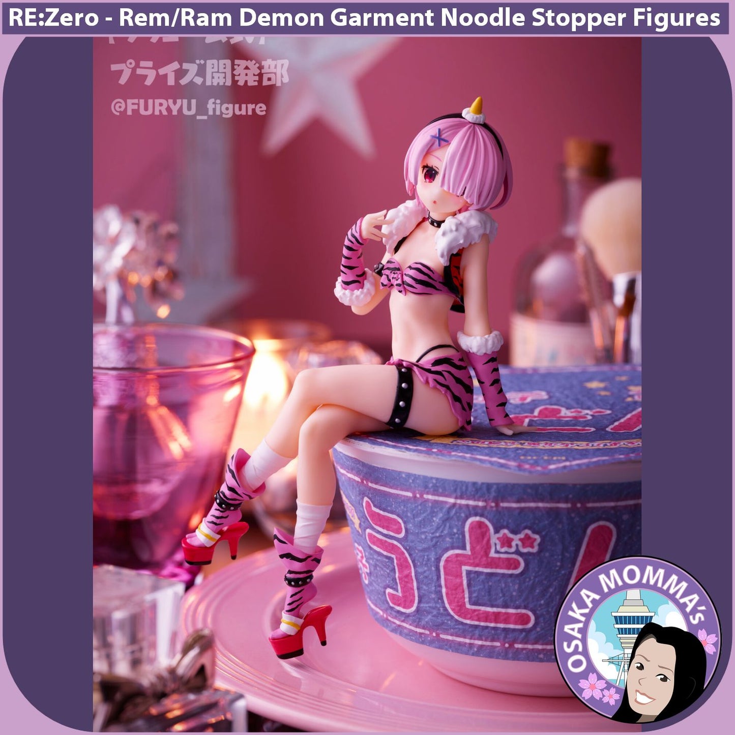 Rem & Ram Demon Garment Noodle Stopper Figures