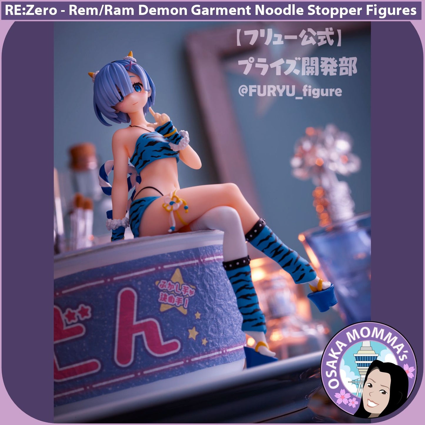 Rem & Ram Demon Garment Noodle Stopper Figures