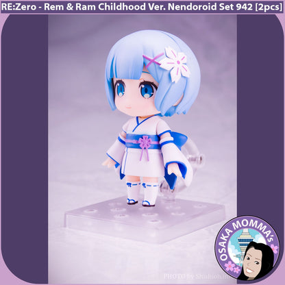 Rem & Ram Childhood Ver. Nendoroid Set 942