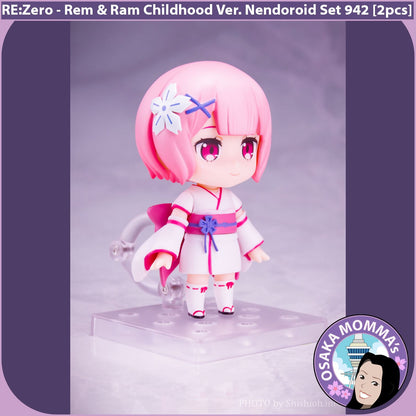 Rem & Ram Childhood Ver. Nendoroid Set 942