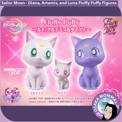 Artemis, Diana and Luna Fluffy Puffy Figures
