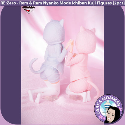 Rem and Ram Nyanko Mode Figures