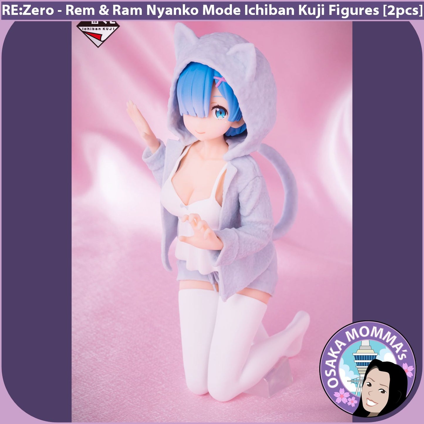 Rem and Ram Nyanko Mode Figures